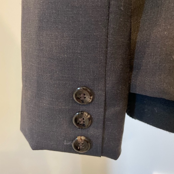 Le Chateau Charcoal Women's Tailored Wool Blazer EUC - Picture 10 of 15